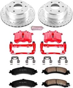 img 1 attached to 🚗 Enhance Your Vehicle's Braking Power with Power Stop KC2046 1-Click Performance Brake Kit and Calipers