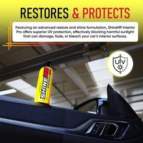 img 2 attached to 🚗 ShineN9 New Car Look Interior Pro: Professional Auto Detailer and Protectant for Leather, Vinyl, Rubber, Plastic and More - Restore, Condition, and Protect with 300 GSM Microfiber Applicator