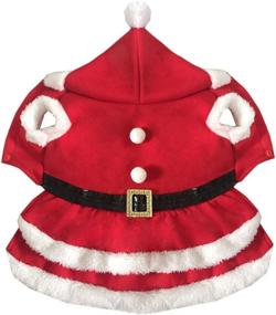 img 1 attached to 🎅 NACOCO Pet Christmas Coat Dog Cat Santa Suit Skirts Dog Costumes (Large): Festive Apparel for Your Furry Friends