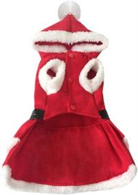 img 2 attached to 🎅 NACOCO Pet Christmas Coat Dog Cat Santa Suit Skirts Dog Costumes (Large): Festive Apparel for Your Furry Friends