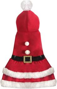 img 3 attached to 🎅 NACOCO Pet Christmas Coat Dog Cat Santa Suit Skirts Dog Costumes (Large): Festive Apparel for Your Furry Friends