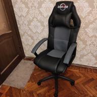 img 1 attached to Computer chair TetChair Driver gaming, upholstery: imitation leather/textile, color: black/orange review by Kiril Hristov ᠌