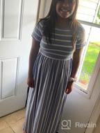 картинка 1 прикреплена к отзыву 🌸 Стильное длинное платье GORLYA для девочки с коротким рукавом с цветочным принтом и карманами - идеально для повседневного отдыха (4-12 лет) от Crystal Drake