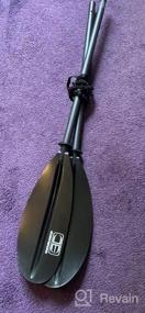 img 5 attached to Adjustable And Fixed Kayak Paddle With Carbon Shaft: OCEANBROAD 86-94In/220-240CM Kayaking Oar, Including Paddle Leash - 1 Piece