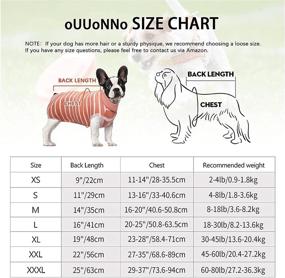 img 1 attached to 🐾 oUUoNNo Dog Recovery Suit - Ideal for Female and Male Abdominal Wounds, Spay, Skin Diseases, Post Surgery - Alternative to Cone E-Collars, Anti-Licking Pet Vest