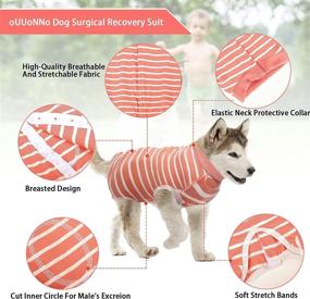 img 3 attached to 🐾 oUUoNNo Dog Recovery Suit - Ideal for Female and Male Abdominal Wounds, Spay, Skin Diseases, Post Surgery - Alternative to Cone E-Collars, Anti-Licking Pet Vest