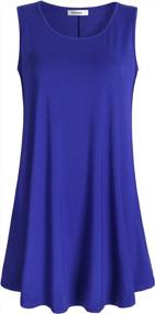 img 4 attached to Stylish Women'S Sleeveless Tunic Top - Perfect To Wear With Leggings