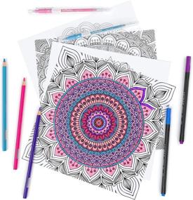 img 2 attached to Unwind And De-Stress With Arteza'S Mandala Coloring Book For Adults - 50 One-Sided Images Of Intricate Designs On 9X9 Inches, Perfect For Relaxing, Reflecting, And Decompressing
