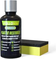 🚙 followin ceramic plastic restorer for cars - trim restore, resists water, uv rays, dirt - ceramic coating, not dressing - lasts over 200 washes - highly concentrated - 30ml logo