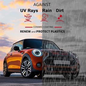 img 3 attached to 🚙 FOLLOWIN Ceramic Plastic Restorer for Cars - Trim Restore, Resists Water, UV Rays, Dirt - Ceramic Coating, Not Dressing - Lasts Over 200 Washes - Highly Concentrated - 30ml