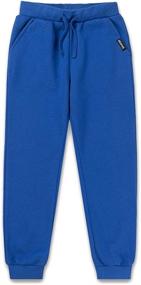 img 4 attached to DEESPACE Athletic Sweatpants with Drawstring for Girls’ Clothing, Ages 3-12, via Pants & Capris