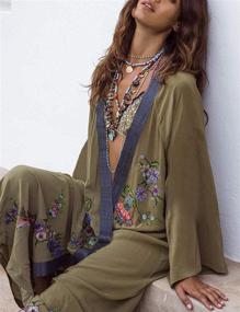 img 2 attached to Bsubseach Chiffon Swimwear Cardigan Blouses Women's Clothing - Swimsuits & Cover Ups