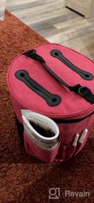 img 7 attached to Организуйте свои вещи для вязания с большой сумкой для хранения пряжи Looen - идеально подходит для путешествий!