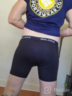 img 1 attached to Molasus Men'S Soft Cotton Boxer Briefs With Open Fly And Tagless Design review by Josh Nat