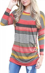 img 2 attached to 👚 Yincro Women's Fall Tunic Tops - Casual Long Sleeve Tshirt Blouses for Enhanced SEO