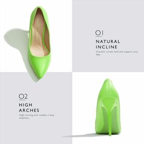 img 1 attached to Step Out In Style: Women'S Classic Stiletto Pointed-Toe Dress Pumps By DailyShoes