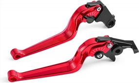 img 1 attached to Upgrade Your Ride With Fullibars Rebel Brake And Clutch Lever Kit In Striking Red Color