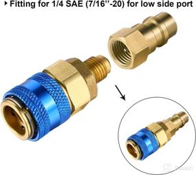img 2 attached to 💥 Bullet Piercing Valve Kit: Easily Convert R12 to R134A with Dust Cap | Compatible with Multiple Models | 7/16 Inch Low Side Port | BPV-31