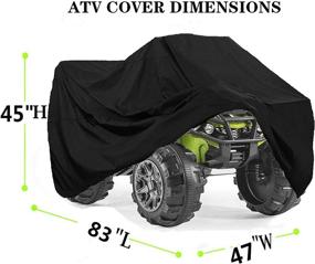 img 2 attached to Waterproof ATV Cover Windproof Sportsman Motorcycle & Powersports