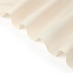 img 1 attached to Beige Polyester Banquet Chair Covers For Wedding Parties - Efavormart Round Top Linen Dining Slipcovers.