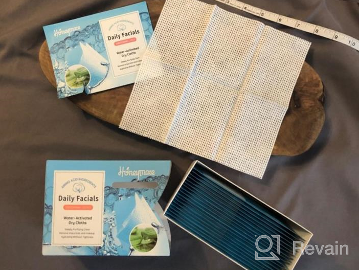 img 1 attached to Honeymate Daily Facials, Clean Makeup Removing Face Cleansing Towels, 5-In-1 Water Activated Tissue Cloths, Individually Packaged,Degradable,Large Size 60 Count review by Carlito Tardy