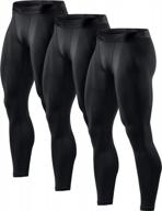 stay cool and compressed with tsla men's workout leggings - pocket and non-pocket options available logo