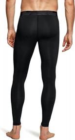 img 2 attached to Stay Cool And Compressed With TSLA Men'S Workout Leggings - Pocket And Non-Pocket Options Available