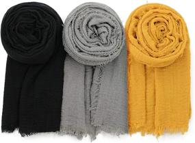 img 4 attached to Zando Travel Turbans Headwraps Lightweight Women's Accessories ~ Scarves & Wraps