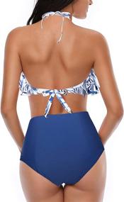 img 2 attached to Jumojufol Swimsuits Waisted Falbala XL Women's Clothing at Swimsuits & Cover Ups