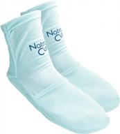 reusable gel ice socks for cold therapy - natracure foot slippers for swelling, edema, chemotherapy, arthritis, neuropathy, plantar fasciitis, and postpartum - size s/m logo