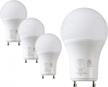 sleeklighting 9w a19 gu24 dimmable led light bulb, 5000k daylight white 800lm, 240 degree ul listed - 4 pack logo
