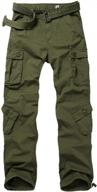 men's lightweight tactical cargo pants, relaxed fit combat military work pants with expandable waist by akarmy logo