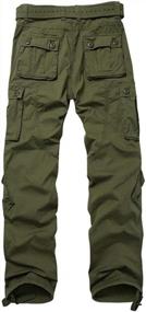 img 3 attached to Мужские легкие тактические брюки-карго, свободные армейские рабочие брюки в стиле милитари с расширяемой талией от AKARMY