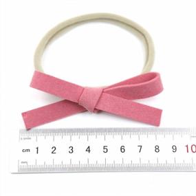 img 3 attached to Nylon Hair Accessories: Baby Girl Headbands and Bows for Newborns, Infants, and Toddlers (AA10-20PCS)