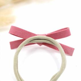 img 2 attached to Nylon Hair Accessories: Baby Girl Headbands and Bows for Newborns, Infants, and Toddlers (AA10-20PCS)