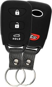 img 1 attached to 🔑 Durable Rubber Keyless Entry Remote Cover for Hyundai Elantra, Sonata, and Kia Optima - Protect Your Keys in Style!