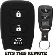 🔑 durable rubber keyless entry remote cover for hyundai elantra, sonata, and kia optima - protect your keys in style! logo