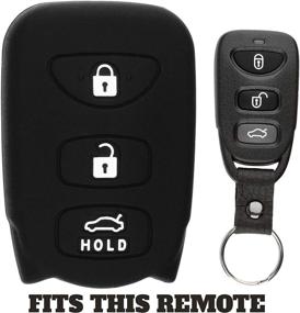 img 2 attached to 🔑 Durable Rubber Keyless Entry Remote Cover for Hyundai Elantra, Sonata, and Kia Optima - Protect Your Keys in Style!