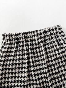 img 1 attached to Stylish 2-Piece Outfit Set For Toddler Girls - WDIRARA Houndstooth Jacket & Skirt!