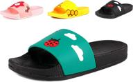 👶 anrenity toddler slides sandals: summer shoes for boys - comfy slippers logo