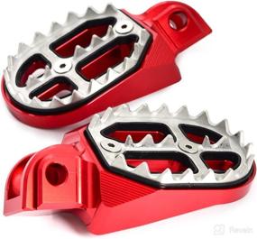 img 3 attached to NICECNC Red Foot Pegs Footrest Foot Pedals Compatible With KTM 65 85 125 250 350 450 525 530 SX SXF XC XCW EXC EXC F XCF XCFW Husqvarna 65-501 TC TE FE FS Beta RR2T 125-300 RR4T 350-500