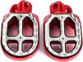img 1 attached to NICECNC Red Foot Pegs Footrest Foot Pedals Compatible With KTM 65 85 125 250 350 450 525 530 SX SXF XC XCW EXC EXC F XCF XCFW Husqvarna 65-501 TC TE FE FS Beta RR2T 125-300 RR4T 350-500