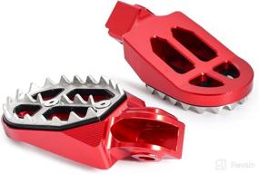 img 2 attached to NICECNC Red Foot Pegs Footrest Foot Pedals Compatible With KTM 65 85 125 250 350 450 525 530 SX SXF XC XCW EXC EXC F XCF XCFW Husqvarna 65-501 TC TE FE FS Beta RR2T 125-300 RR4T 350-500