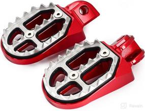 img 4 attached to NICECNC Red Foot Pegs Footrest Foot Pedals Compatible With KTM 65 85 125 250 350 450 525 530 SX SXF XC XCW EXC EXC F XCF XCFW Husqvarna 65-501 TC TE FE FS Beta RR2T 125-300 RR4T 350-500