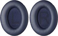 replacement ear-pads cushions for bose quietcomfort 35 (qc35) and quietcomfort 35 ii (qc35 ii) over-ear headphones - midnight blue логотип