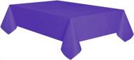 allgala 6-pack premium plastic table cover medium weight disposable tablecloth-6pk 54"x108"-deep purple-tc58317 logo