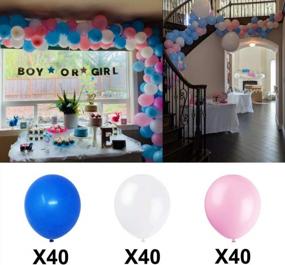 img 1 attached to Transparent Baby Shower Balloon Boxes - 4 Pcs With Letter Decor, 120 Balloon Set For Gender Reveal, Bridal Showers And Birthday Decorations - BABY Blocks Design For Boys And Girls Party Backdrop