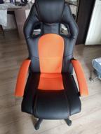 img 3 attached to Computer chair TetChair Driver gaming, upholstery: imitation leather/textile, color: black/orange review by Boyan Da Anov ᠌