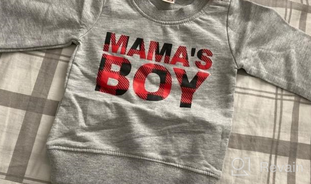 img 1 attached to 👶 Stylish and Comfortable Infant Boys' Pullover Sweatshirt Sweater - Perfect Addition to your Baby's Wardrobe! review by Antonio Lofton