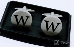 img 7 attached to Cufflinks Alphabet Business Anniversary Daily Life Men's Accessories: The Perfect Addition for the Discerning Gentleman